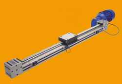 Linear transmission and positioning system for flipping 