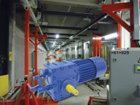 Overhead conveyor improves productivity for bottling plant
