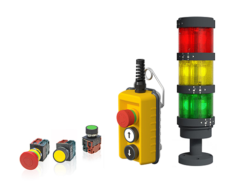 Cost-effective switches, pendant controllers signal light towers target demanding industrial automation applications