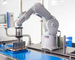 Fully automated cake cutting line uses Mitsubishi robot