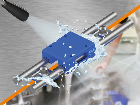 Easy to clean, hygienic design linear guide