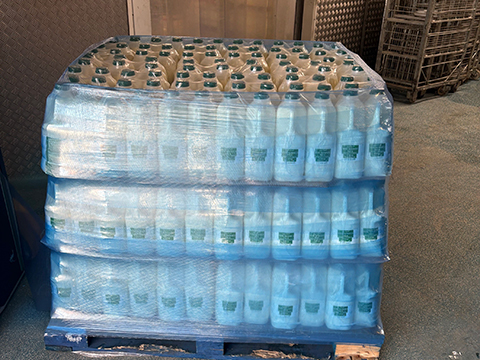 Dairy farm discovers stability for its pallets of milk