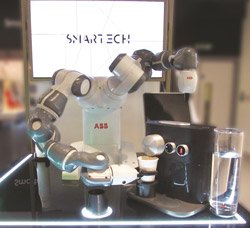 ABB's YuMi cobot serves coffee at Selfridges