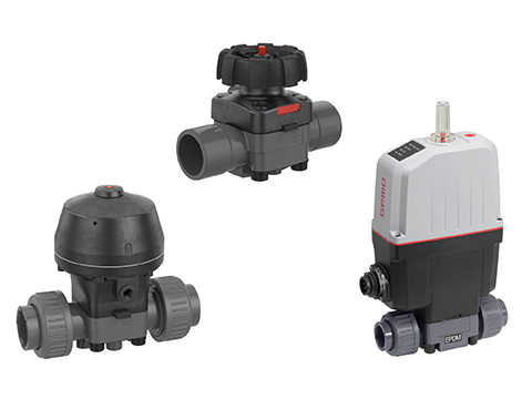 Plastic diaphragm valves approved for the drinking water supply