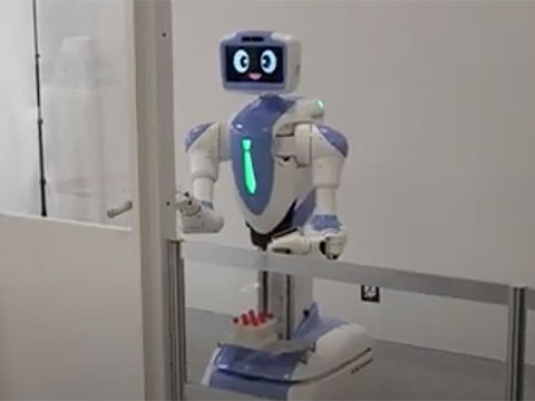Kawasaki highlights robots for social implementation