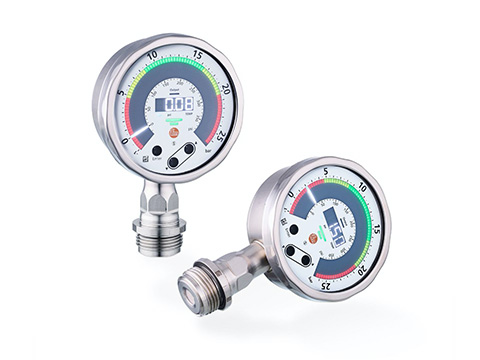 Next-generation electronic manometer with LED visualisation