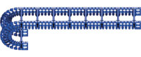 Easy clean hygienic energy chains for food applications