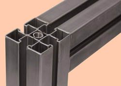 Stainless steel profiles complement aluminium system