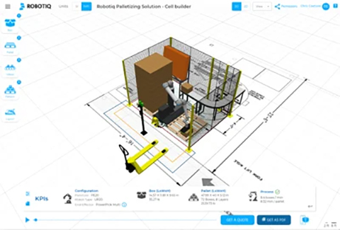 Generate your palletising workcell in five minutes