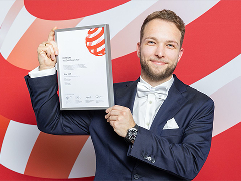 Official presentation of the Red Dot Award to Minebea Intec