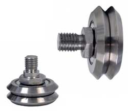 DualVee Swaged Integral Studded Wheels for hostile environments